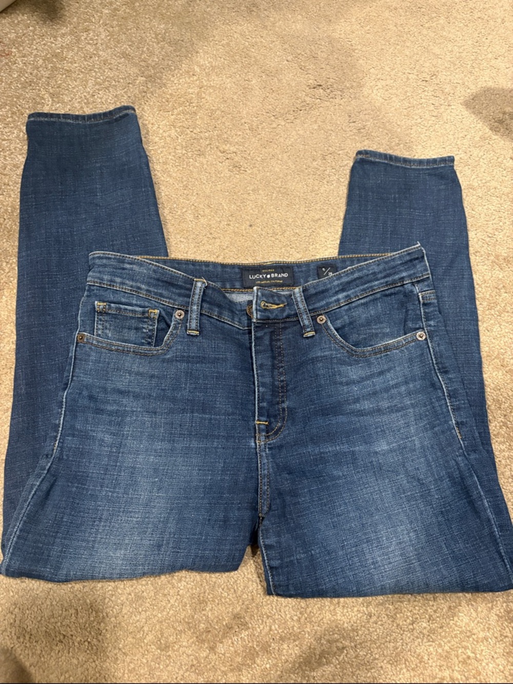 Lucky Brand Ava Crop - Blue Wash